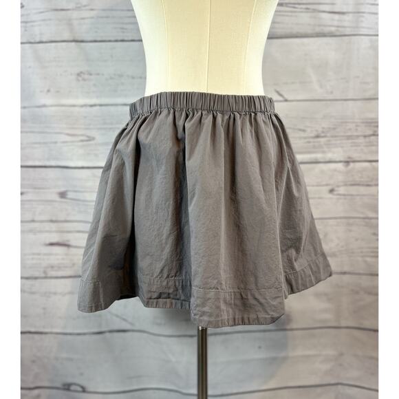 Free People Dresses & Skirts - Free People Free-Est Mini Skirt Womens Medium Gray Cotton Elastic Waist Pockets